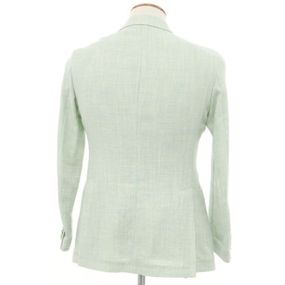 [Used] TAGLIATORE Silk Linen Tailored Jacket Light Green x Light Blue [46] [Condition Rank B] ​​[Men&