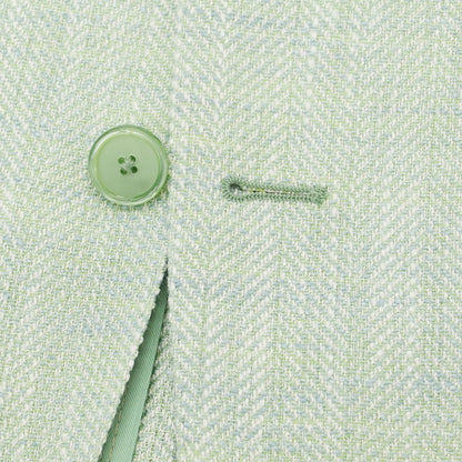 [Used] TAGLIATORE Silk Linen Tailored Jacket Light Green x Light Blue [46] [Condition Rank B] ​​[Men&