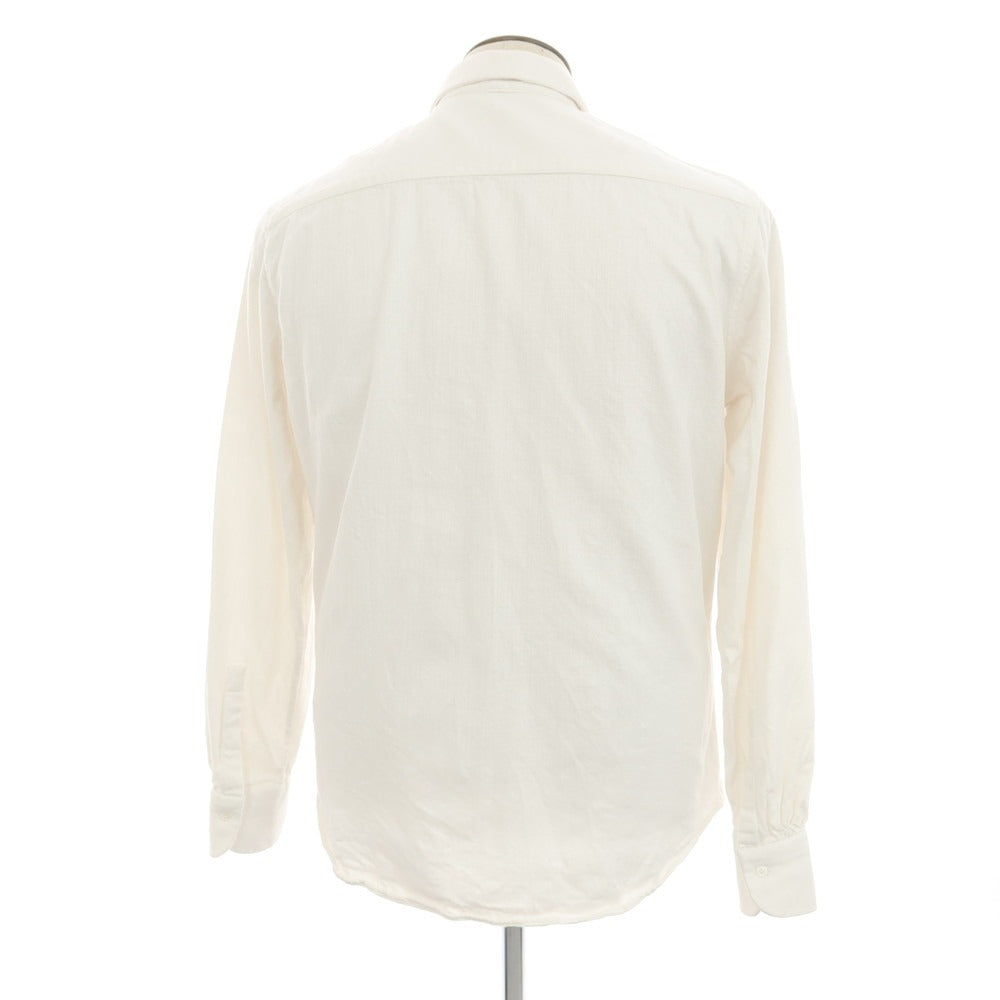 [Used] Bourrienne Cotton Casual Shirt White [L] [Condition Rank C] [Men&