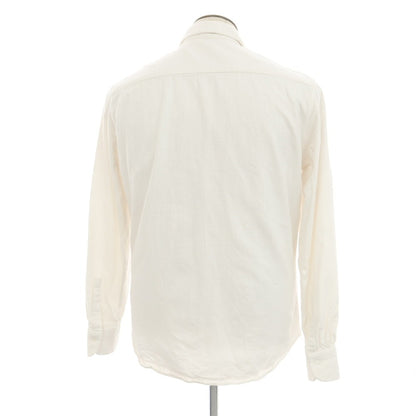 [Used] Bourrienne Cotton Casual Shirt White [L] [Condition Rank C] [Men&