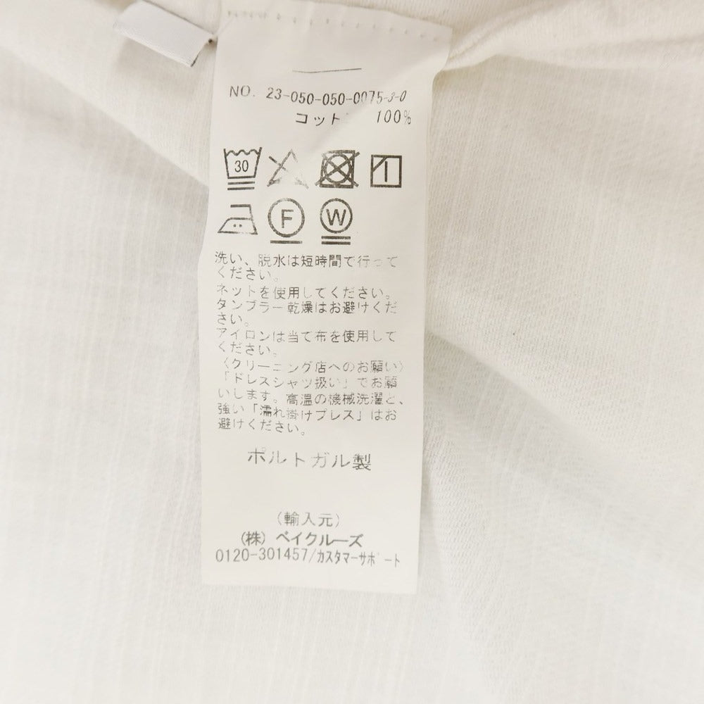 [Used] Bourrienne Cotton Casual Shirt White [L] [Condition Rank C] [Men&