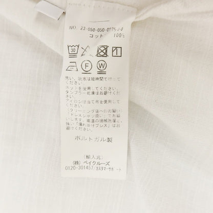 [Used] Bourrienne Cotton Casual Shirt White [L] [Condition Rank C] [Men&