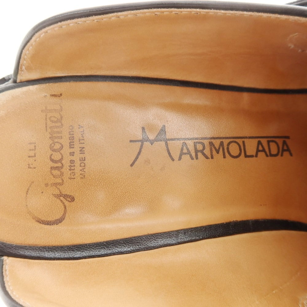 [Used] F.LLI Giacometti Marmolada Leather Clog Sandals Navy Black x Blue [42] [Condition Rank C] [Men&