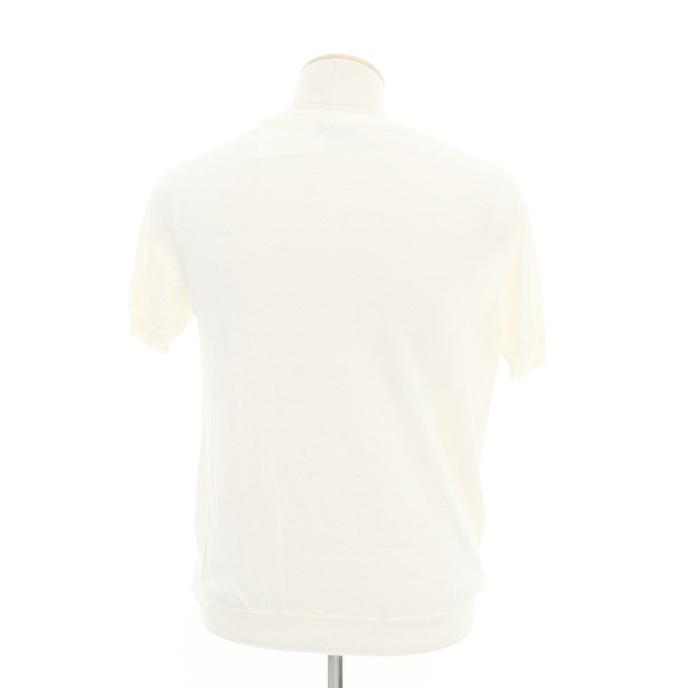 [Used] ZANONE High Gauge Cotton Short Sleeve Knit Ivory [46] [Condition Rank B] ​​[Men&