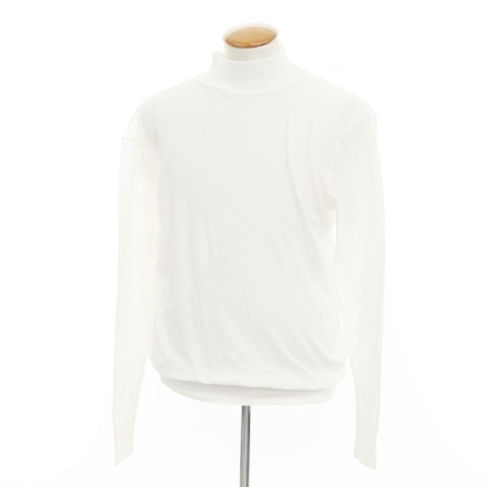 [Used] Letroyes High Gauge Cotton High Neck Knit White [5] [Condition Rank A] [Men&