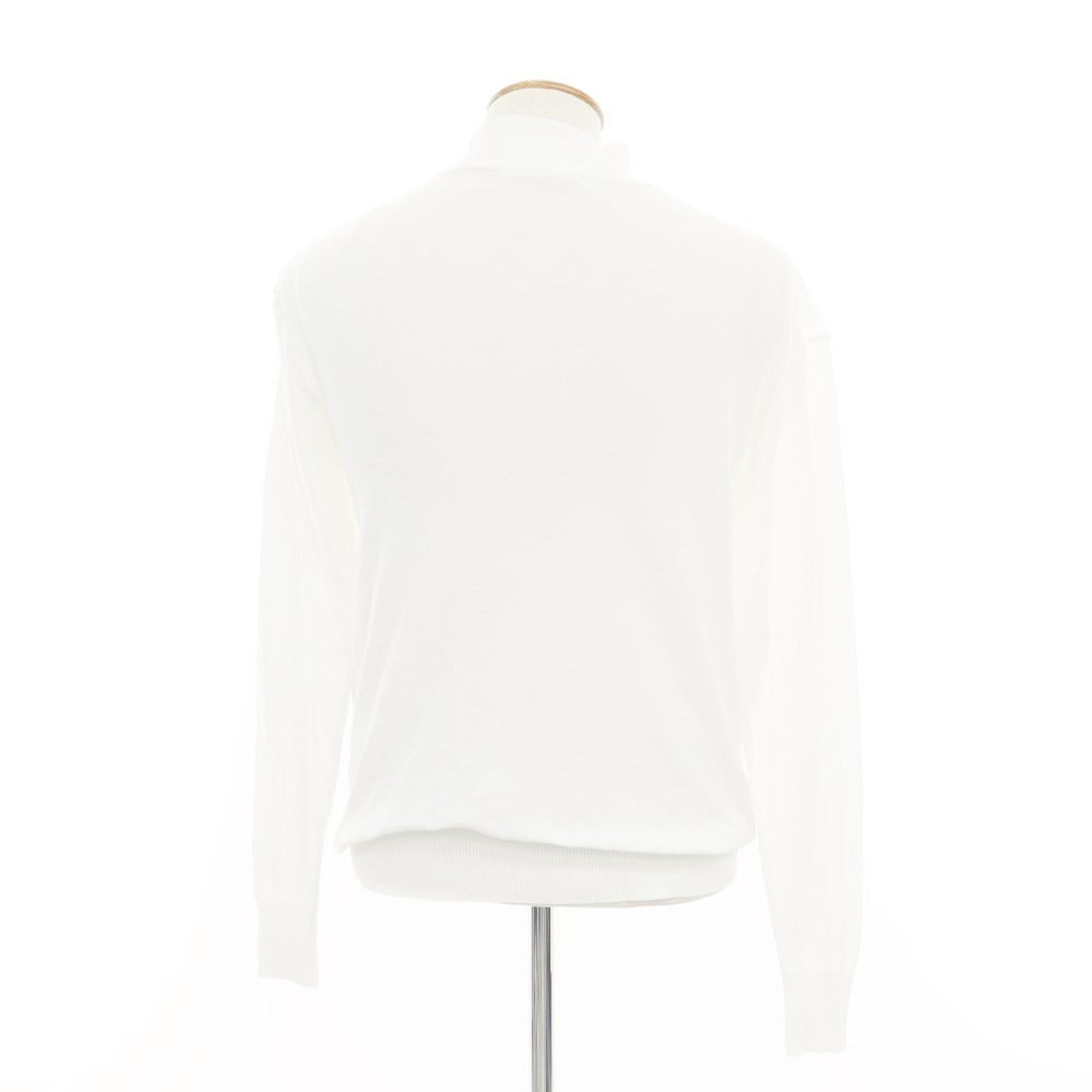 [Used] Letroyes High Gauge Cotton High Neck Knit White [5] [Condition Rank A] [Men&