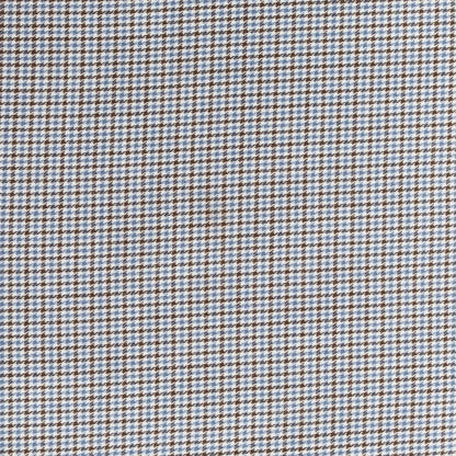 [Used] ERRICO FORMICOLA Cotton Houndstooth Wide Collar Casual Shirt Gray x Blue [39] [Condition Rank C] [Men&