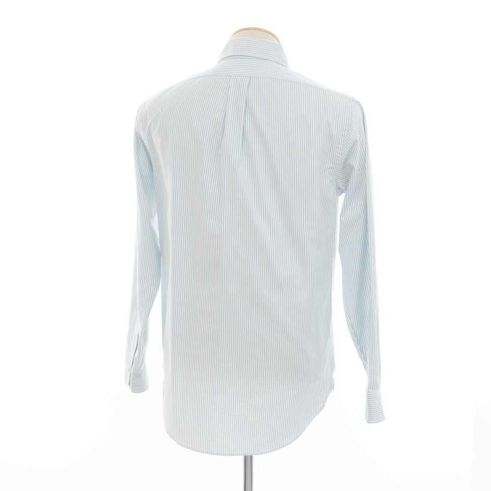 [Used] Brooks Brothers Cotton Striped Casual Shirt White x Blue [15-33] [Condition Rank C] [Men&