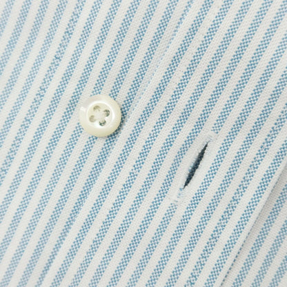 [Used] Brooks Brothers Cotton Striped Casual Shirt White x Blue [15-33] [Condition Rank C] [Men&