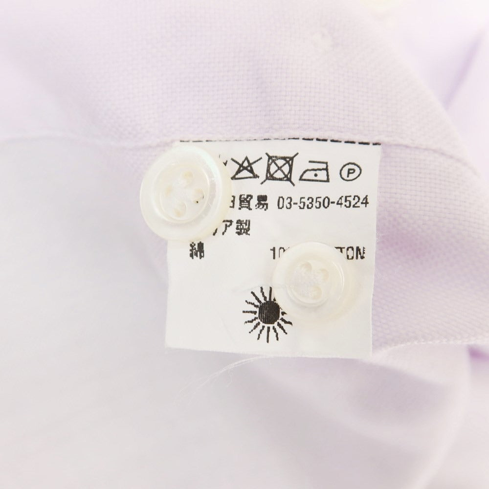 [Used] Giannetto Cotton Horizontal Collar Dress Shirt Light Purple [M] [Condition Rank C] [Men&