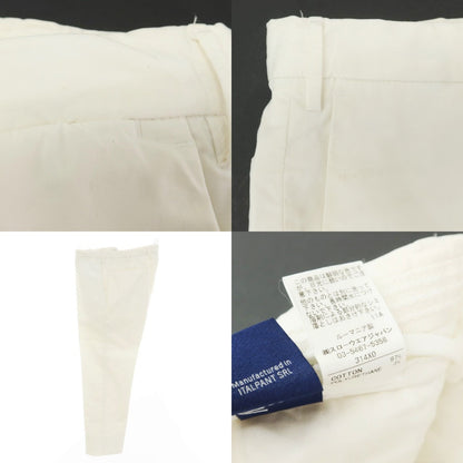 [Used] INCOTEX Stretch Cotton Casual Slacks Pants White [48] [Condition Rank D] [Men&