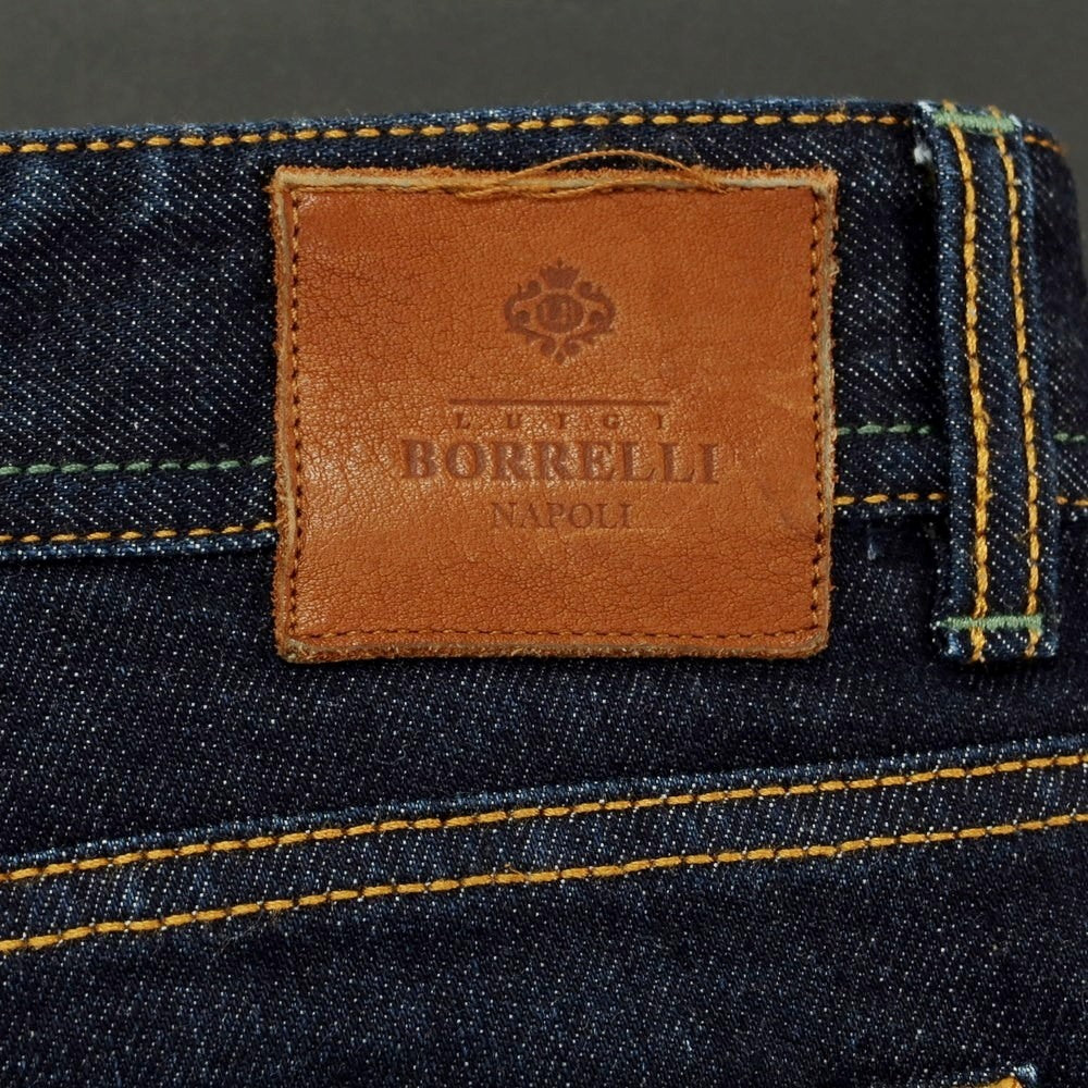 [Used] Luigi Borrelli One-wash Stretch Denim Pants Jeans Navy [34] [Condition Rank B] ​​[Men&