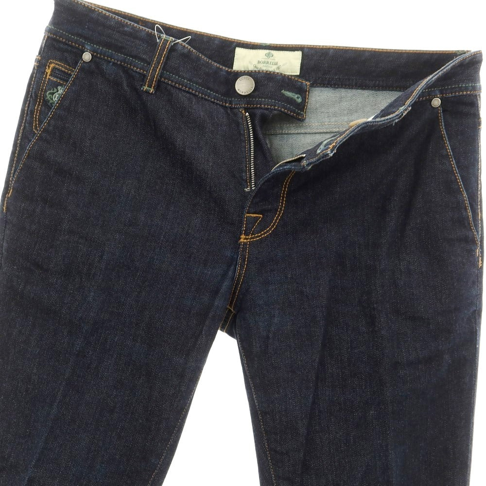 [Used] Luigi Borrelli One-wash Stretch Denim Pants Jeans Navy [34] [Condition Rank B] ​​[Men&