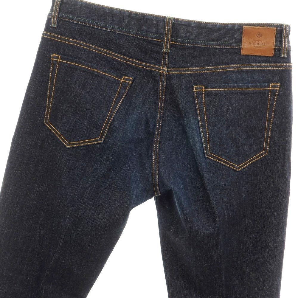 [Used] Luigi Borrelli One-wash Stretch Denim Pants Jeans Navy [34] [Condition Rank B] ​​[Men&