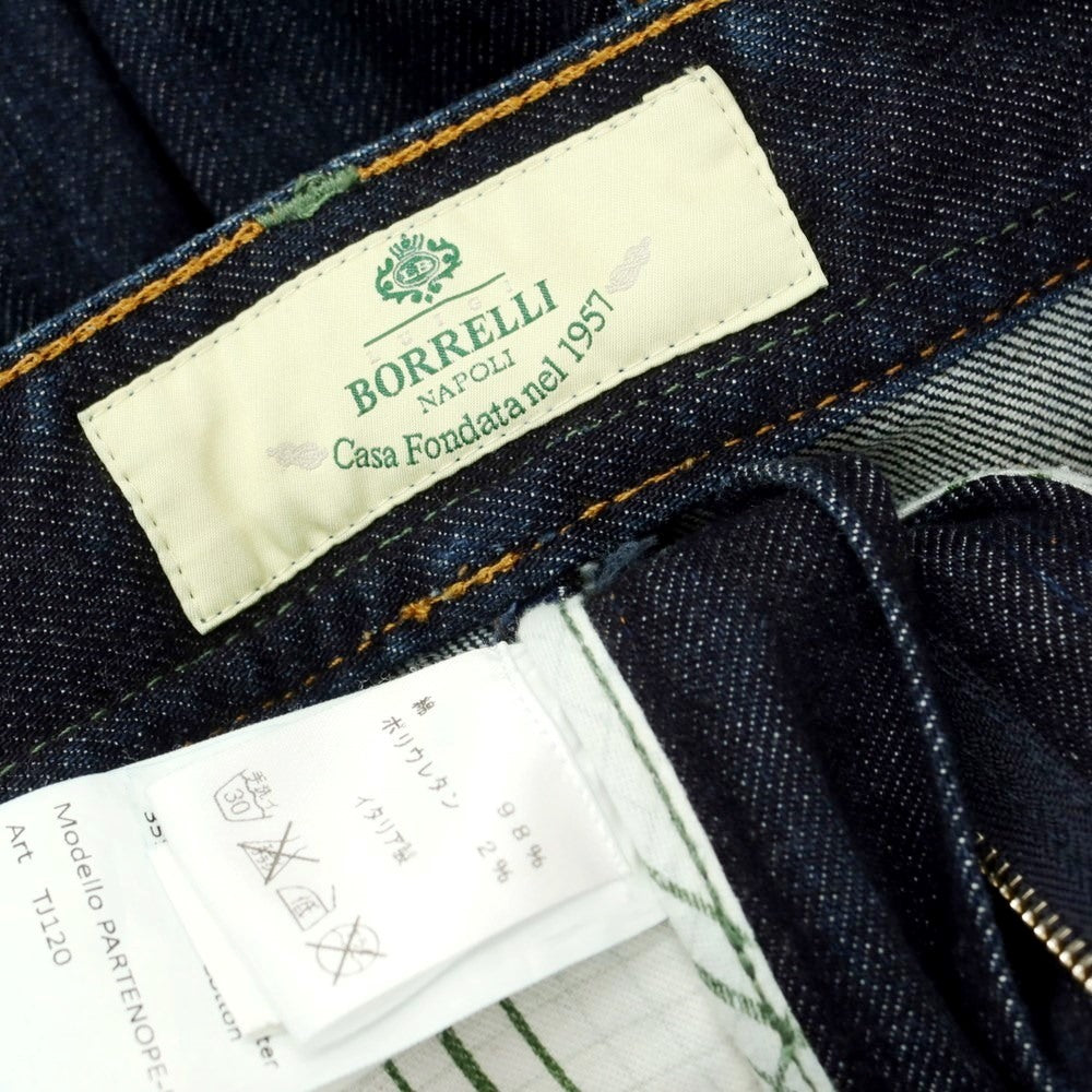 [Used] Luigi Borrelli One-wash Stretch Denim Pants Jeans Navy [34] [Condition Rank B] ​​[Men&