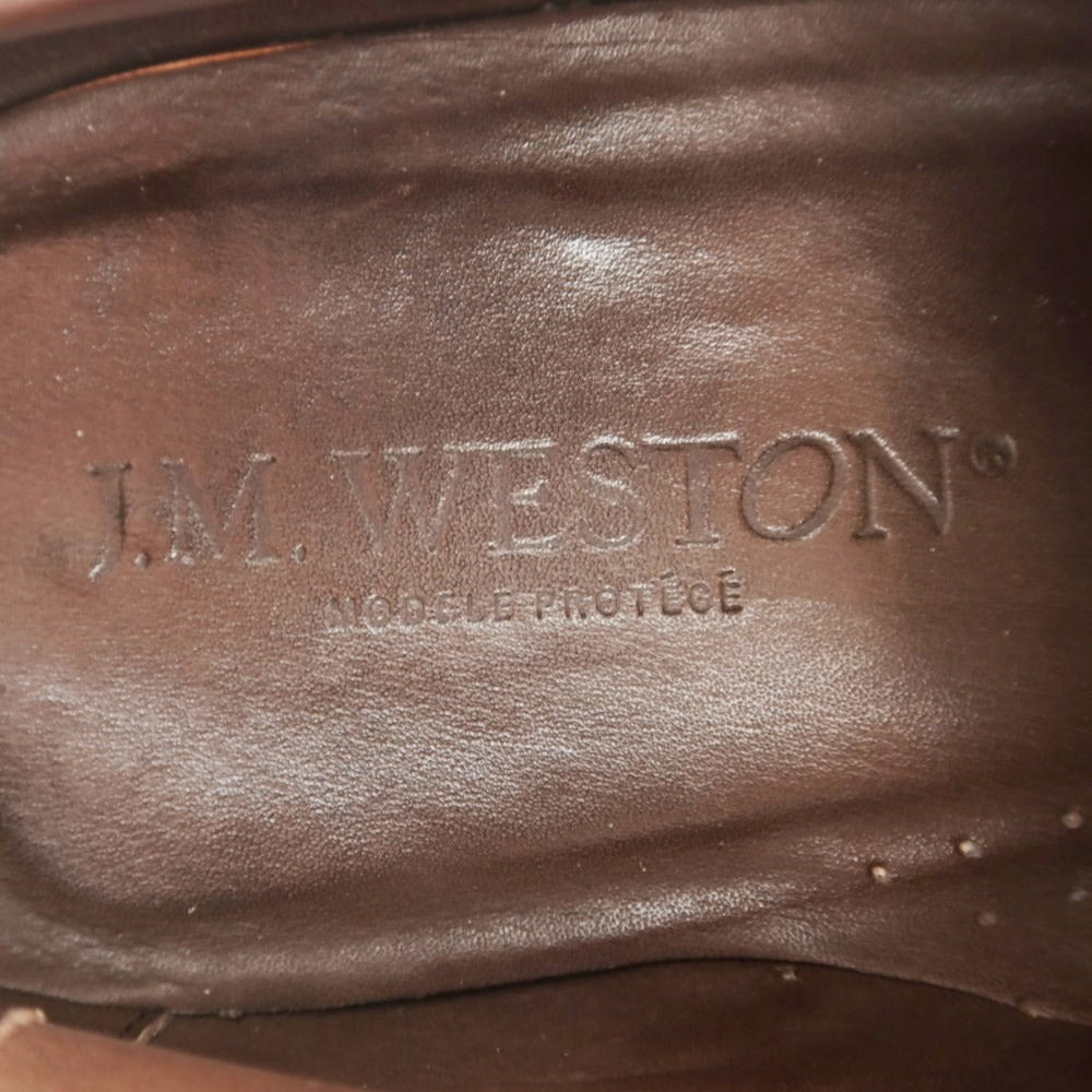 [Used] JM WESTON Suede Wingtip Dress Shoes Dark Brown [7.5] [Condition Rank D] [Men&