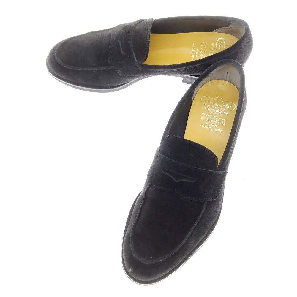 [Used] TradingPost Suede Coin Loafers Black [8] [Condition Rank B] ​​[Men&