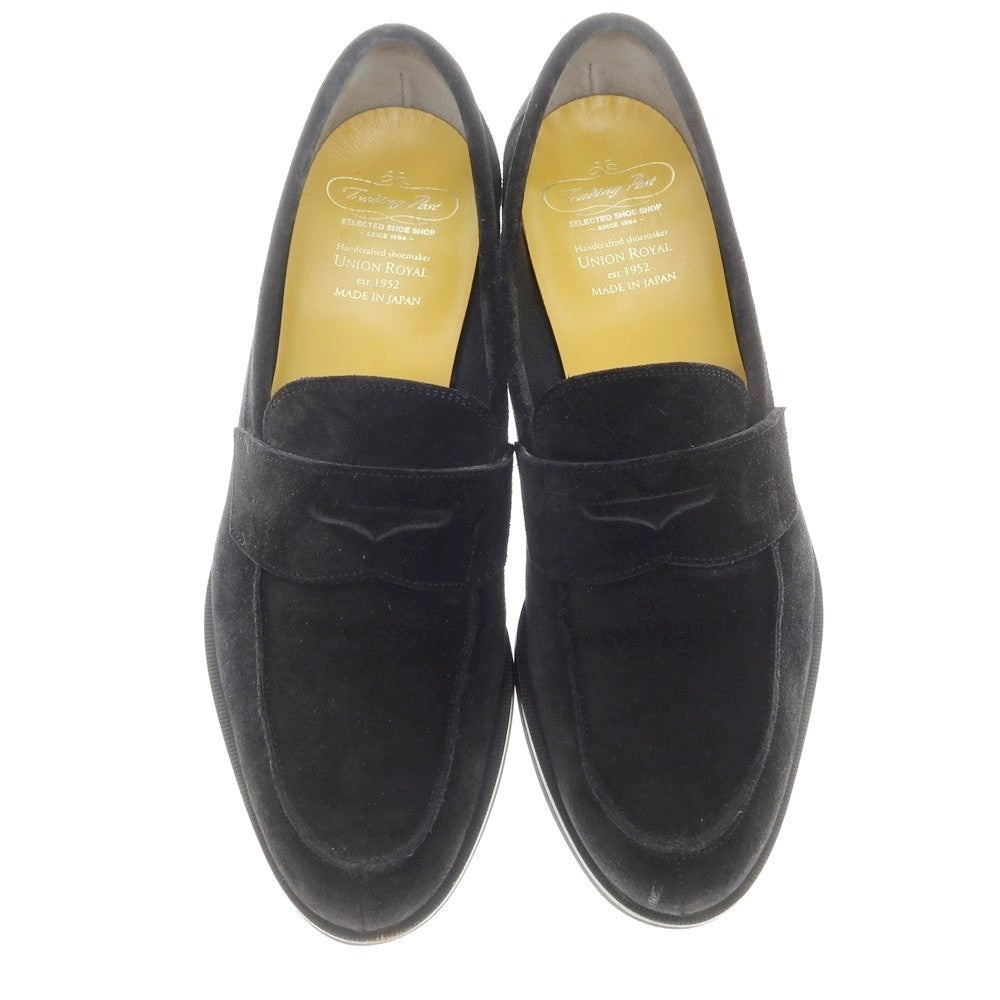 [Used] TradingPost Suede Coin Loafers Black [8] [Condition Rank B] ​​[Men&