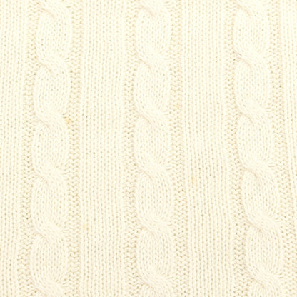 [Used] BEAMS PLUS Linen Cotton Cable Knit Vest Ivory [S] [Condition Rank C] [Men&