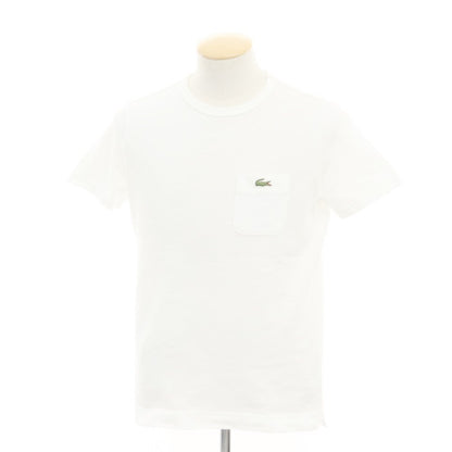 [Used] LACOSTE Pique Cotton Pocket Short Sleeve T-Shirt White [2] [Condition Rank B] ​​[Men&