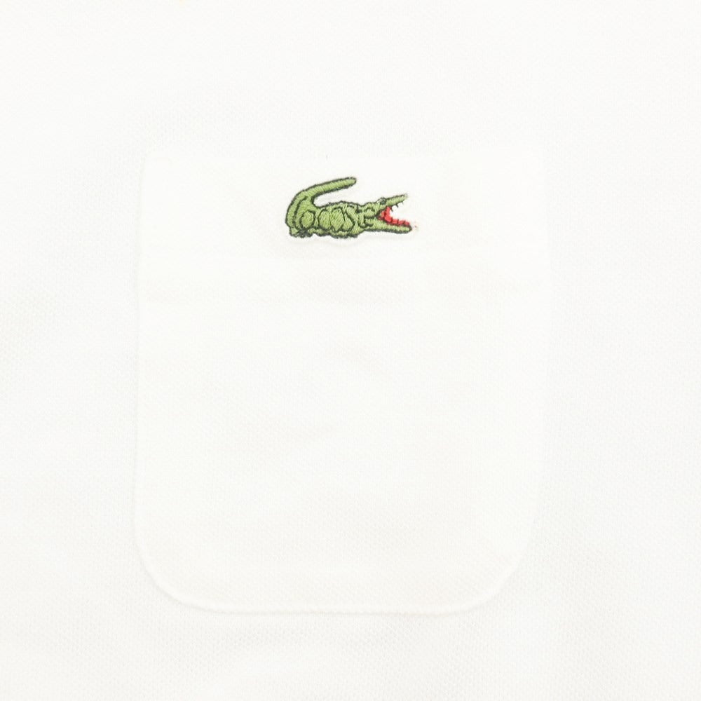 [Used] LACOSTE Pique Cotton Pocket Short Sleeve T-Shirt White [2] [Condition Rank B] ​​[Men&