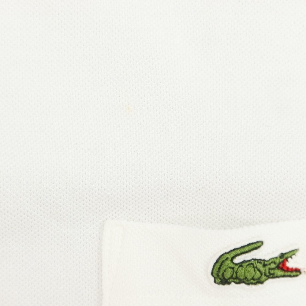 [Used] LACOSTE Pique Cotton Pocket Short Sleeve T-Shirt White [2] [Condition Rank B] ​​[Men&