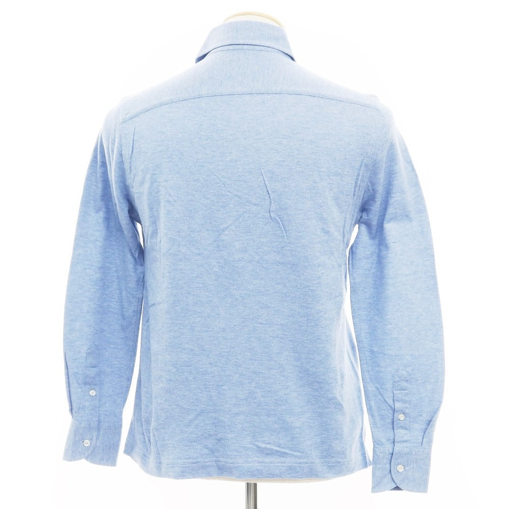 [Used] GUY ROVER Pique Cotton Long Sleeve Polo Shirt Light Blue [XS] [Condition Rank B] ​​[Men&