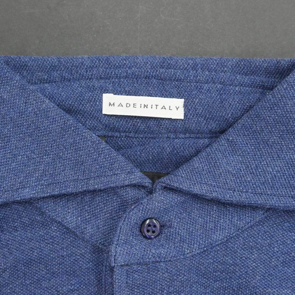 [Used] GUY ROVER Pique Cotton Long Sleeve Polo Shirt Navy [XS] [Condition Rank B] ​​[Men&