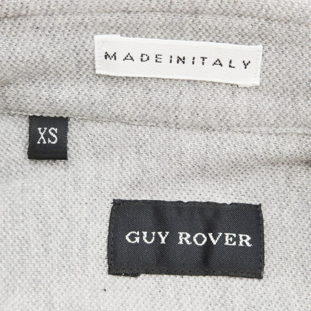 [Used] GUY ROVER Pique Cotton Long Sleeve Polo Shirt, Grey [XS] [Condition Rank B] ​​[Men&