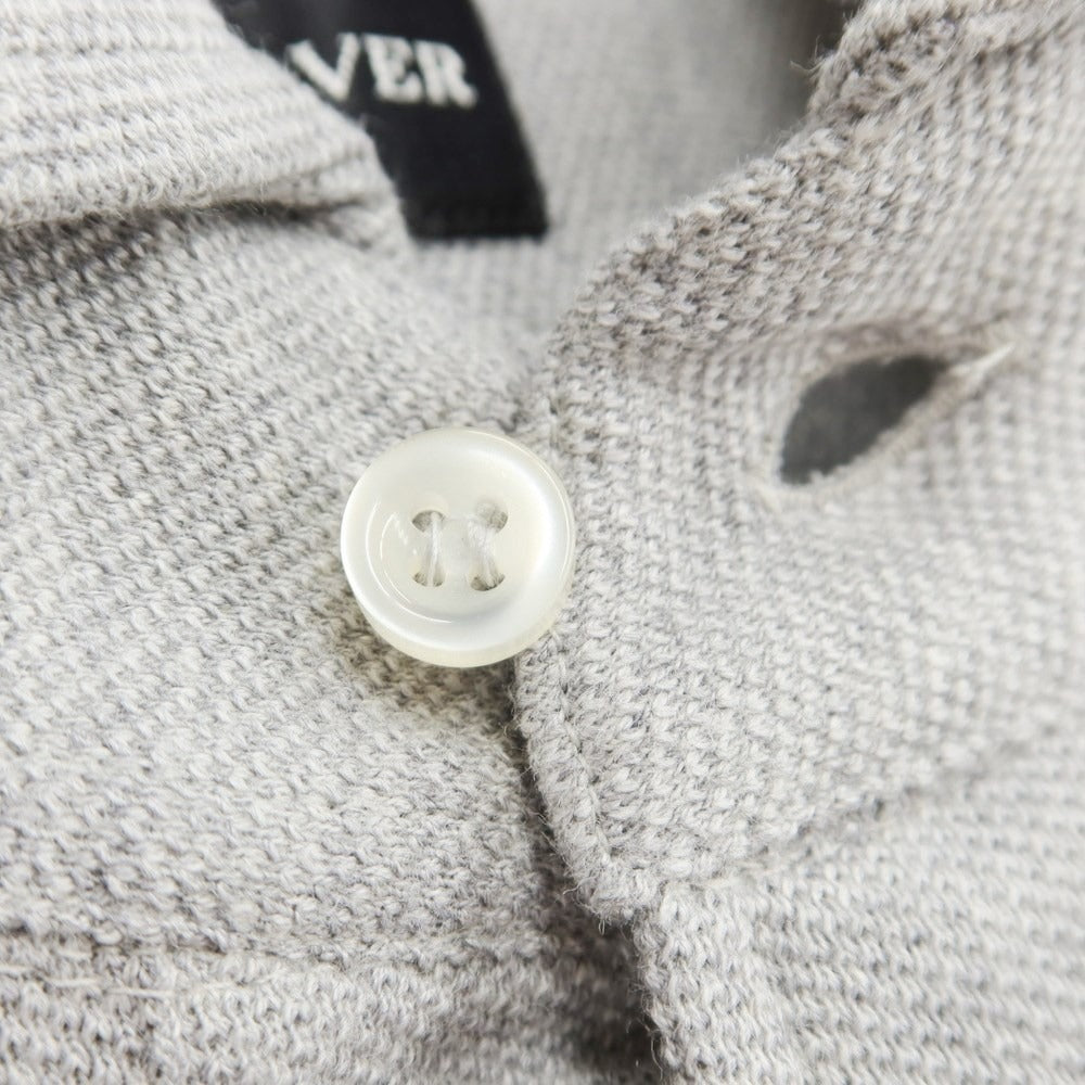 [Used] GUY ROVER Pique Cotton Long Sleeve Polo Shirt, Grey [XS] [Condition Rank B] ​​[Men&