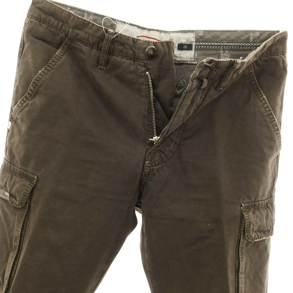 [Used] JACOB COHEN ACADEMY Twill Cotton Cargo Pants Dark Brown [30] [Condition Rank B] ​​[Men&