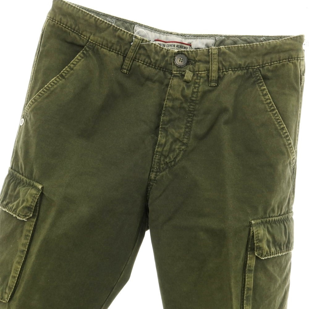 [Used] JACOB COHEN ACADEMY Twill Cotton Cargo Pants Olive Green [30] [Condition Rank B] ​​[Men&