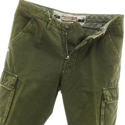 [Used] JACOB COHEN ACADEMY Twill Cotton Cargo Pants Olive Green [30] [Condition Rank B] ​​[Men&