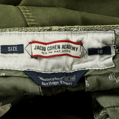 [Used] JACOB COHEN ACADEMY Twill Cotton Cargo Pants Olive Green [30] [Condition Rank B] ​​[Men&