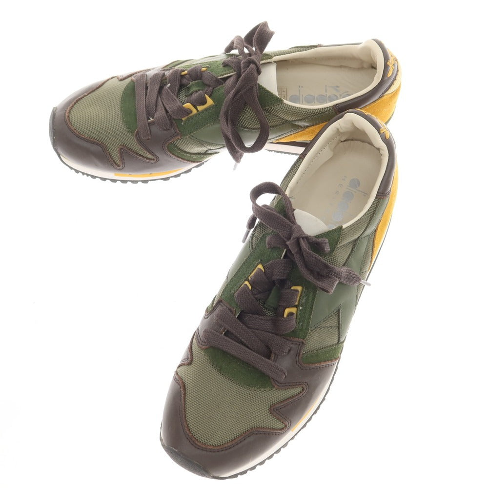 [Used] Diadora HERITAGE EXODUS sneakers, olive green x brown x yellow [27] [Condition rank A] [Men&