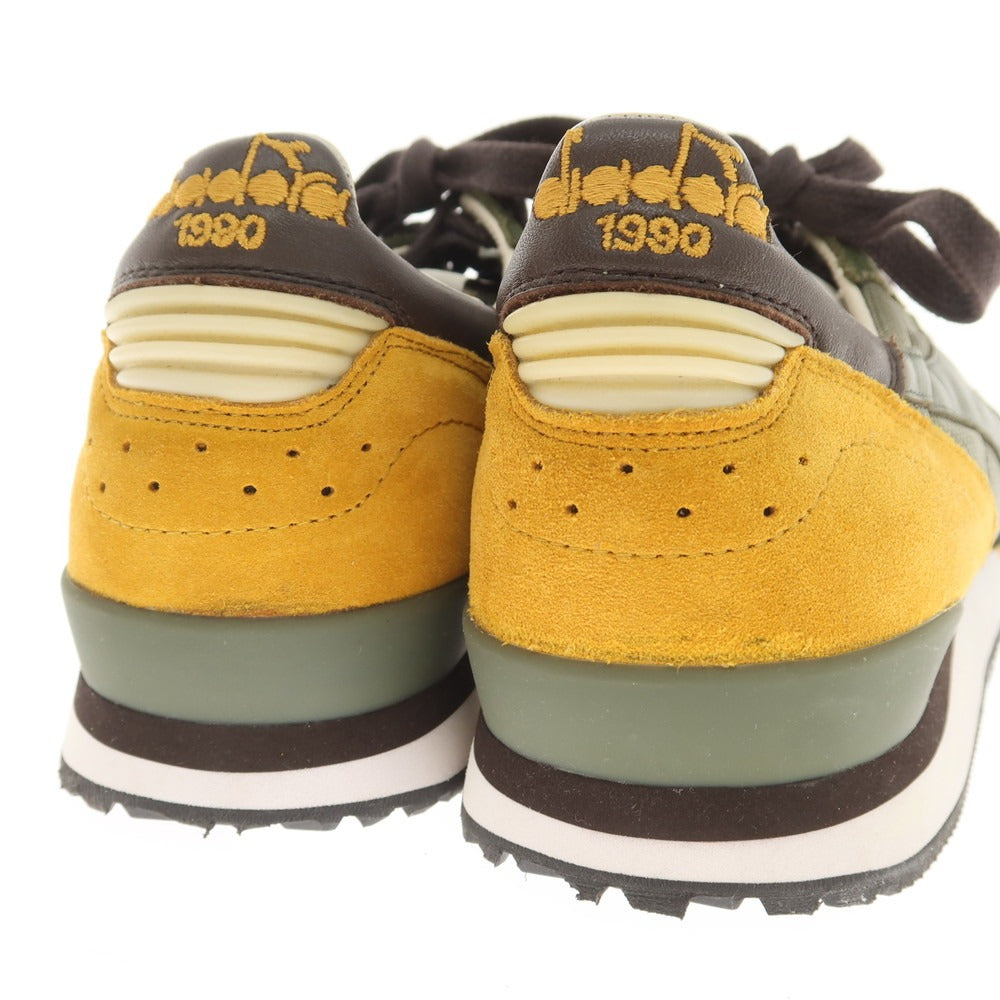 【中古】ディアドラ Diadora HERITAGE EXODUS スニーカー オリーブグリーンxブラウン×イエロー【 27 】【 状態ランクA 】【 メンズ 】