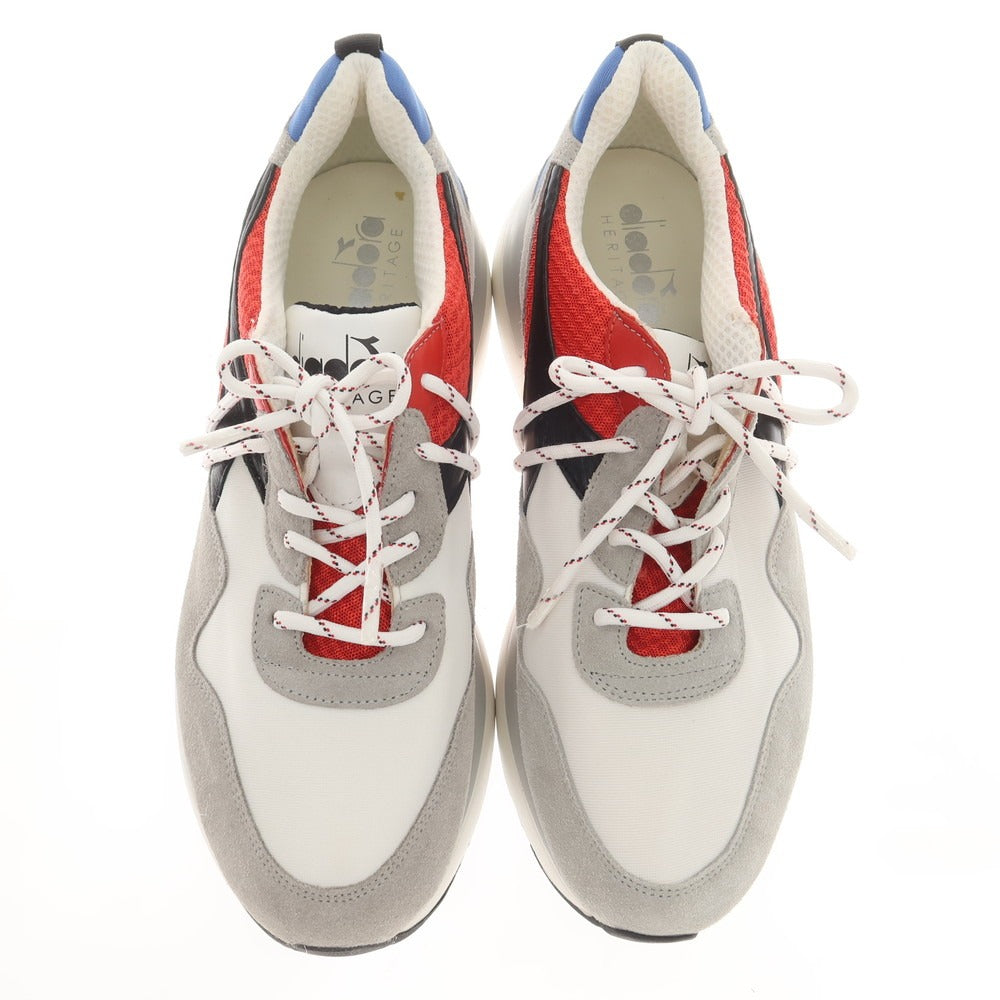 【中古】ディアドラ Diadora HERITAGE N9000 TXS H MESH スニーカー ホワイトxマルチカラー系【 27.5 】【 状態ランクA 】【 メンズ 】