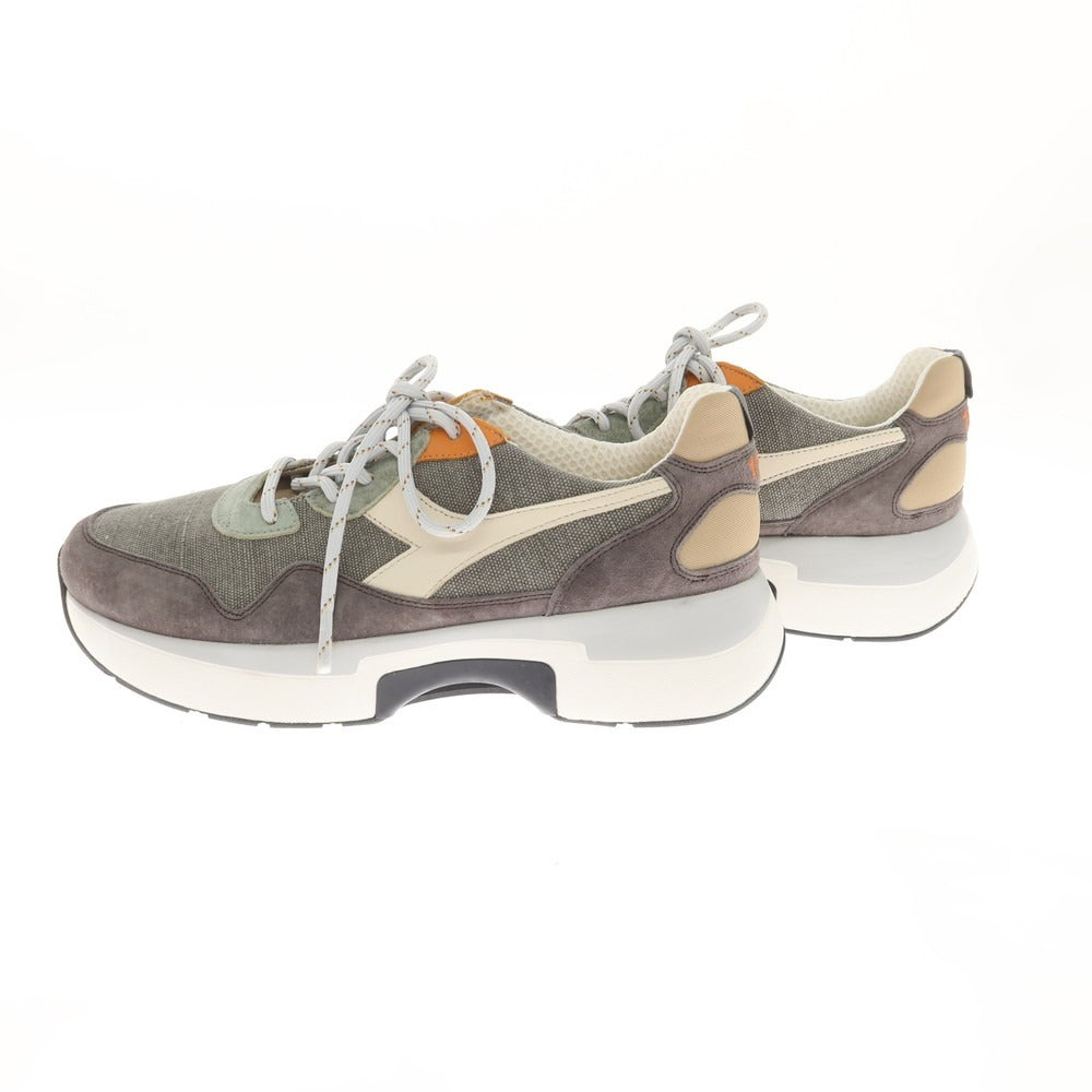 [Used] Diadora HERITAGE N9000 TXS h stone wash sneakers, khaki x grey [27.5] [Condition Rank A] [Men&