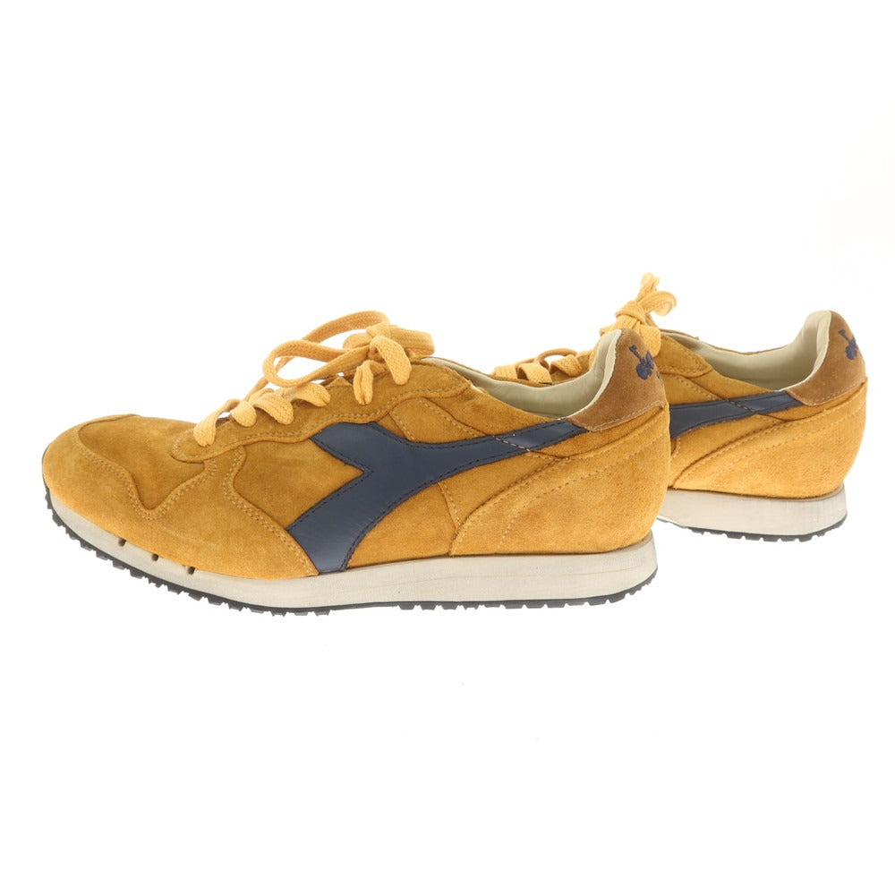 [Used] [Unused] Diadora HERITAGE TRIDENT S.SW Suede Sneakers Yellow Orange x Navy [27.5] [Condition Rank S] [Men&