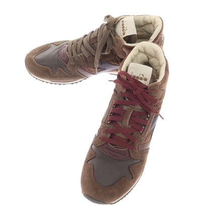 [Used] Diadora HERITAGE EXODUS high-top sneakers, brown x wine red [27.5] [Condition Rank A] [Men&