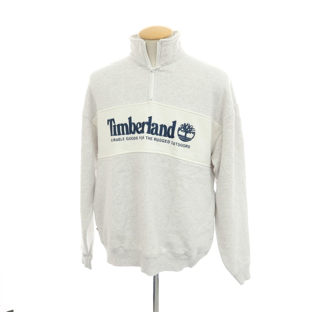 【中古】ティンバーランド Timberland コットン スタンドカラー ハーフジップ スウェット アッシュグレー【サイズS】【GRY】【A/W】【状態ランクC】【メンズ】【758998】