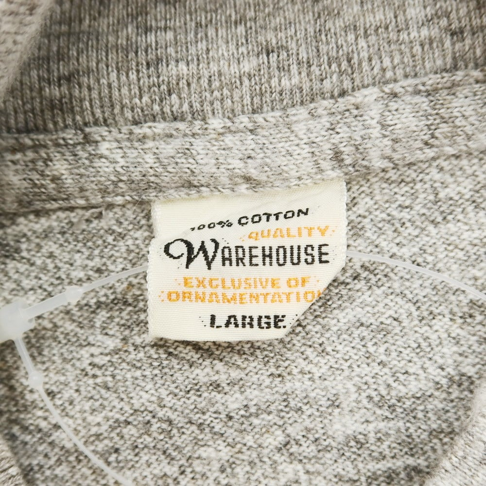 [Used] Warehouse WAREHOUSE Cotton High Neck Long Sleeve T-Shirt Gray [L] [Condition Rank B] ​​[Men&