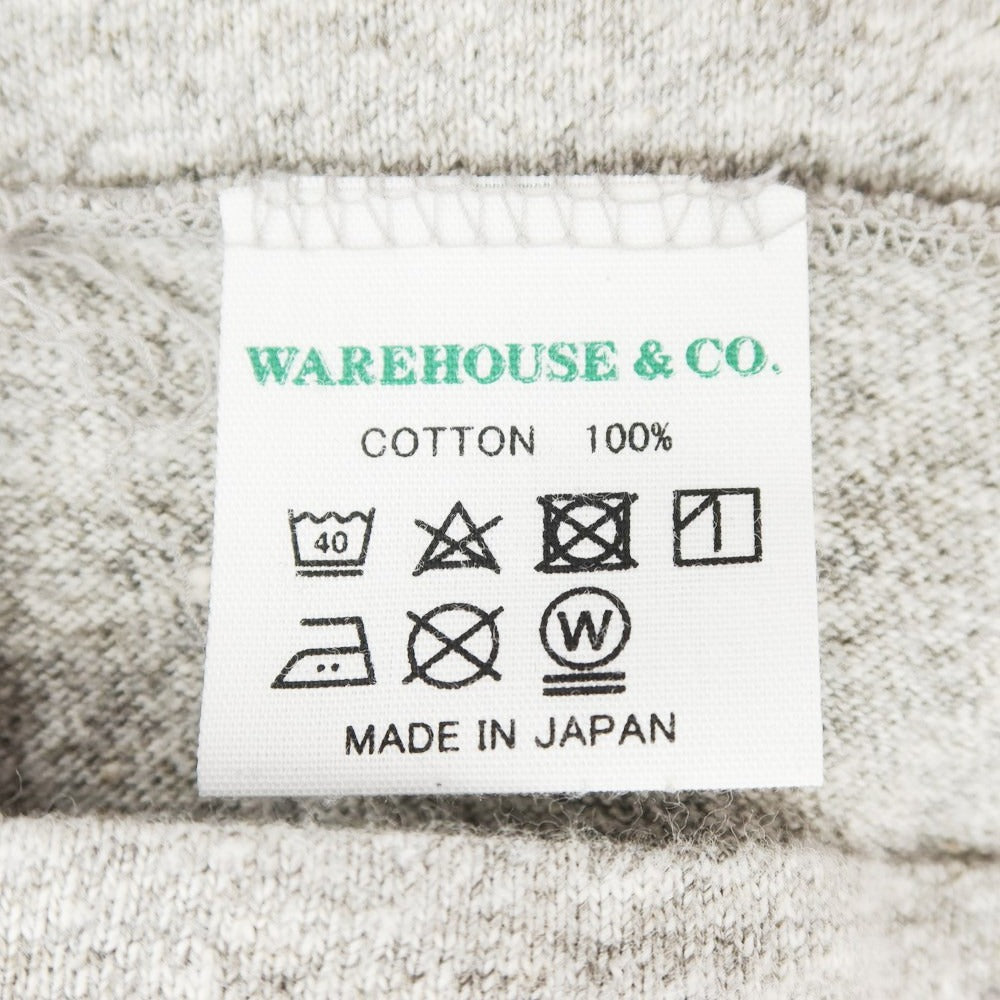 [Used] Warehouse WAREHOUSE Cotton High Neck Long Sleeve T-Shirt Gray [L] [Condition Rank B] ​​[Men&