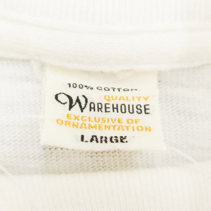 【中古】ウエアハウス ウェアハウス WAREHOUSE コットン ハイネック 長袖Ｔシャツ オフホワイト【 L 】【 状態ランクC 】【 メンズ 】