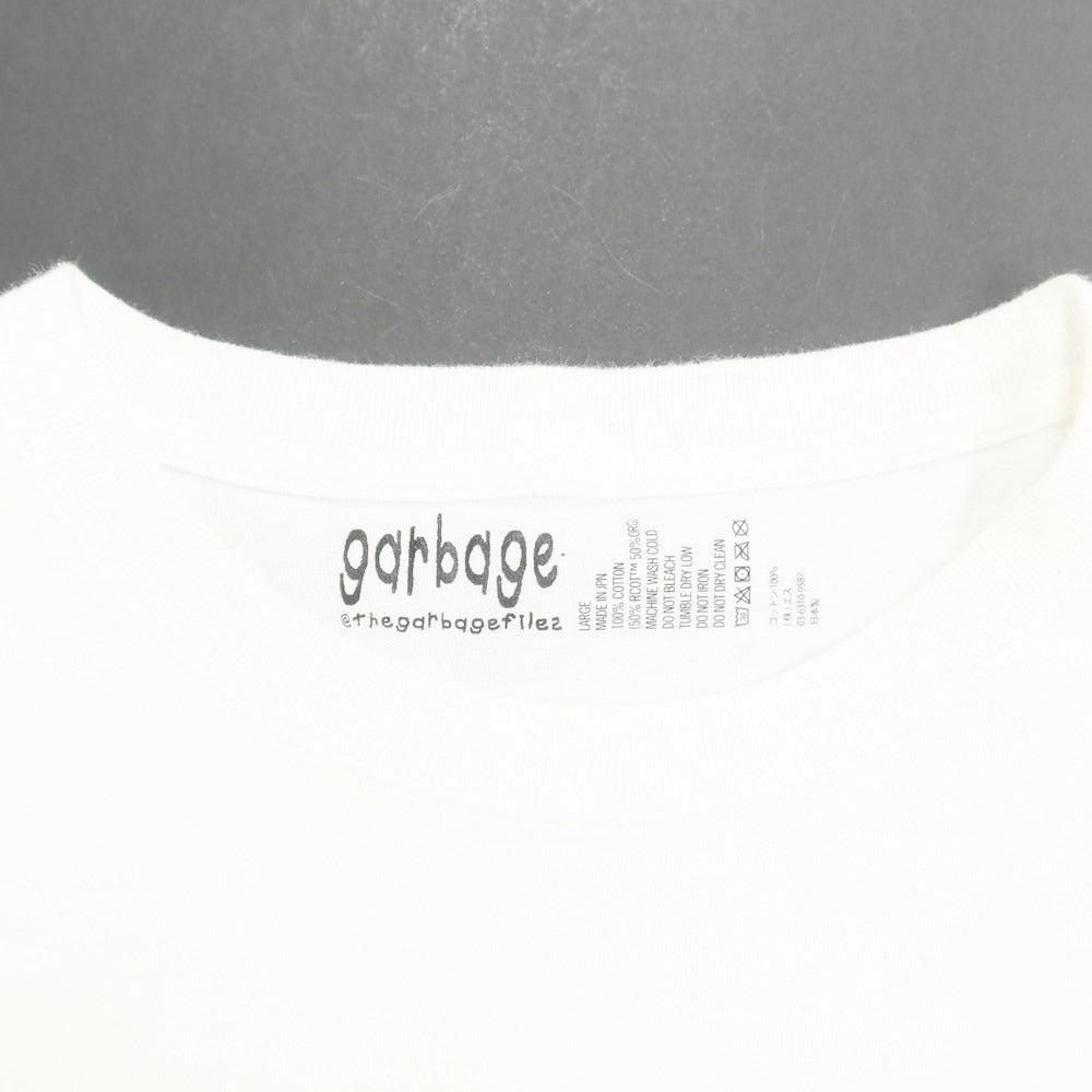 [Used] Garbage Heavy Cotton Wide Silhouette Pocket Short Sleeve T-Shirt White [L] [Condition Rank B] ​​[Men&