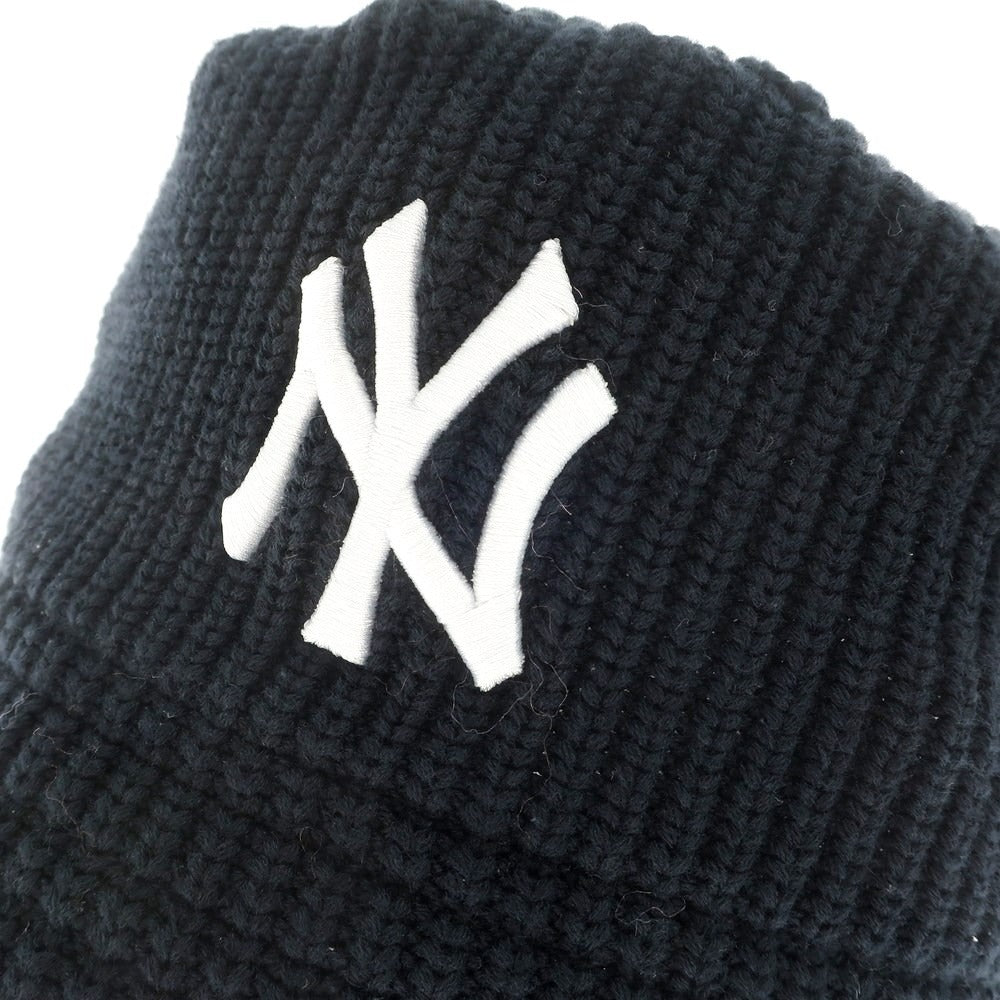 [Used] New Era Cotton Nylon Knit Cap Hat Dark Navy [No description] [Condition Rank A] [Men&