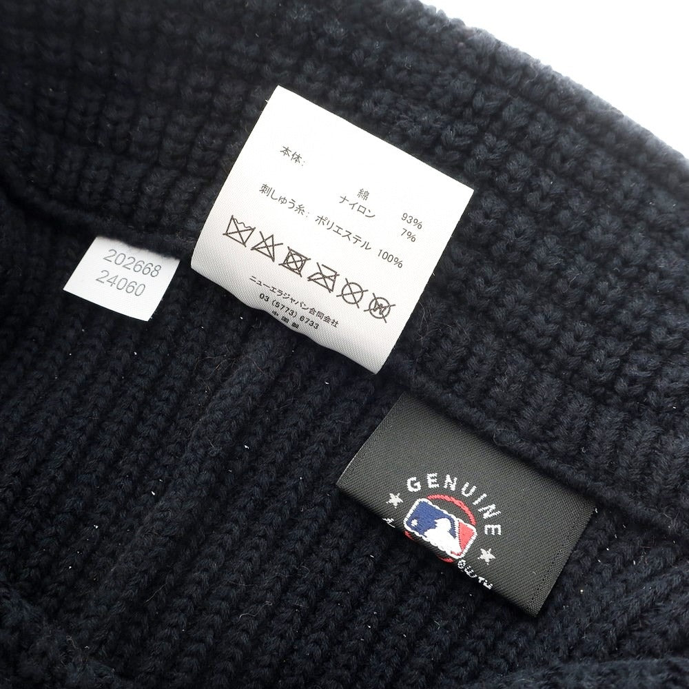 [Used] New Era Cotton Nylon Knit Cap Hat Dark Navy [No description] [Condition Rank A] [Men&