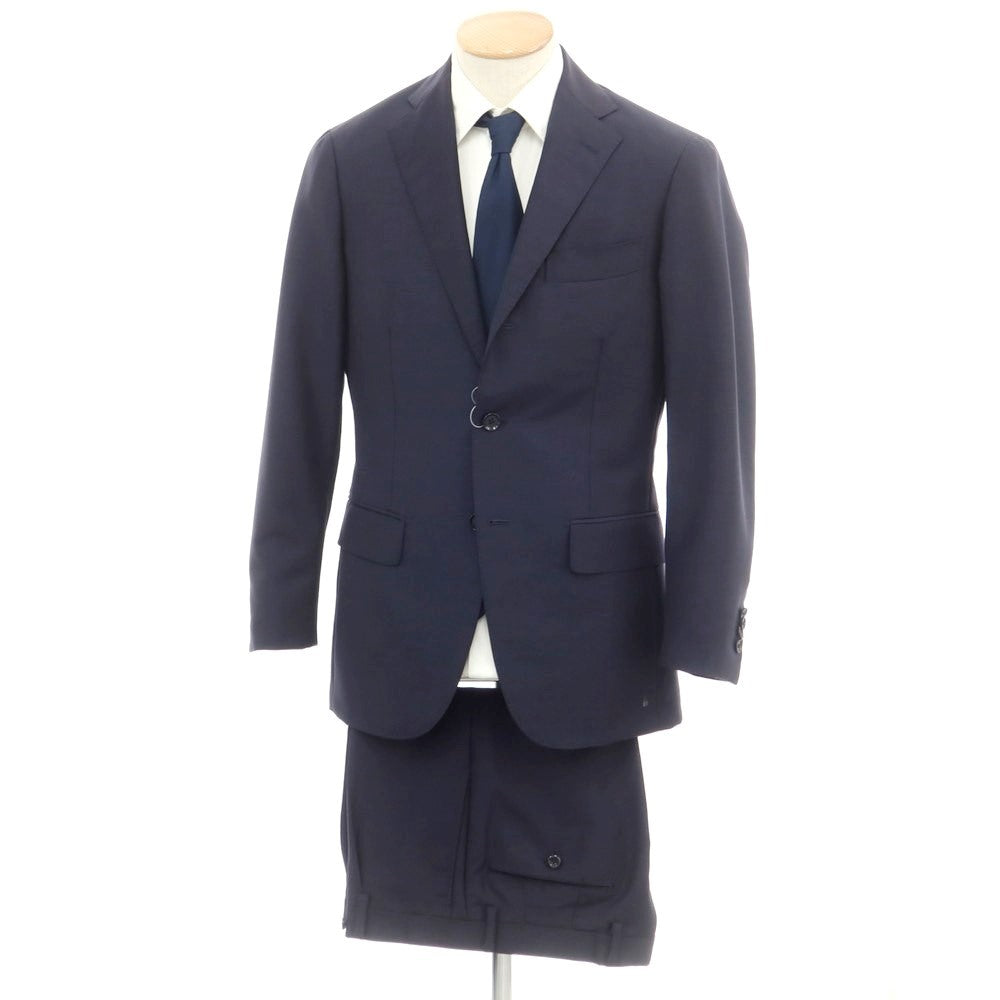 [Used] Guji Ring Jacket Mohair Wool 3 Button Suit Navy [44] [Condition Rank A] [Men&