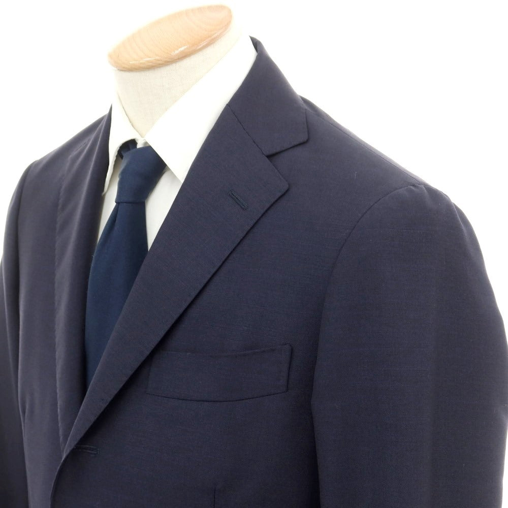 [Used] Guji Ring Jacket Mohair Wool 3 Button Suit Navy [44] [Condition Rank A] [Men&