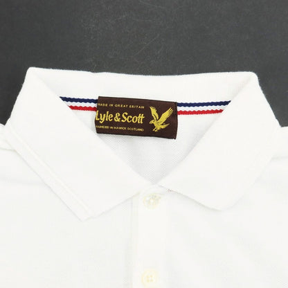 [Used] LYLE &amp;amp; SCOTT Cotton Pique Short Sleeve Polo Shirt White [Size S] [WHT] [S/S] [Condition Rank B] ​​[Men&